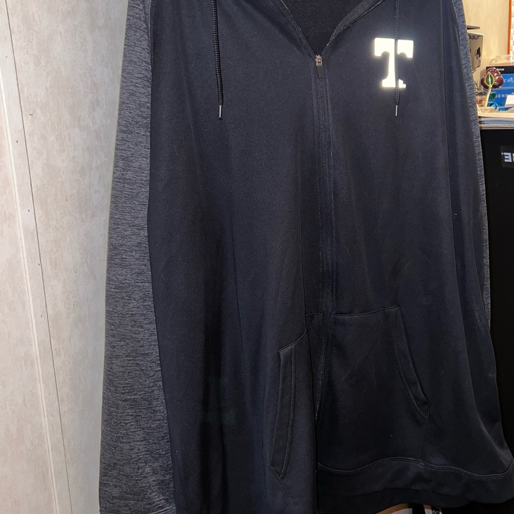 Vols Black and Gray Zip-Up Hoodie